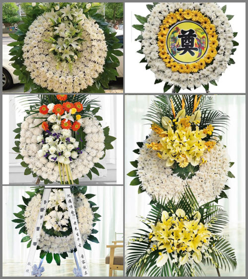 广东梅州市平远县东石镇明洋村花圈速递